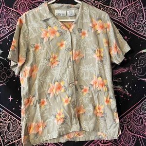 Floral Vintage Collared Top